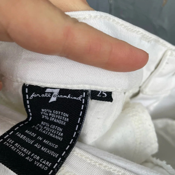 7 for all Mankind high waist ankle Gwenevere skinny jeans, size  25 - Picture 7 of 13